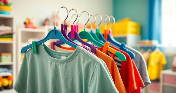 Cabide com Presilha Infantil é Ideal para Organizar o Quarto das Crianças Cabide com Presilha Infantil é Ideal para Organizar o Quarto das Crianças