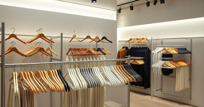 Distribuidora de cabides: variedade de modelos para lojas e residências Distribuidora de cabides: variedade de modelos para lojas e residências