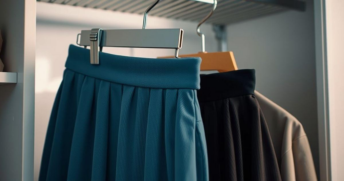 Cabide Para Saia E Calça Fixo Com Presilha: Solução